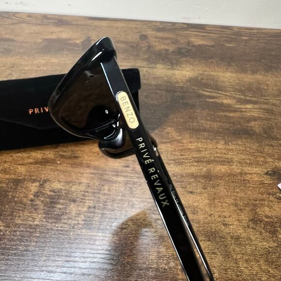 Prive Revaux The Olive Limited Edition Cat Eye Sunglasses w Case Womens Black - Picture 8 of 10